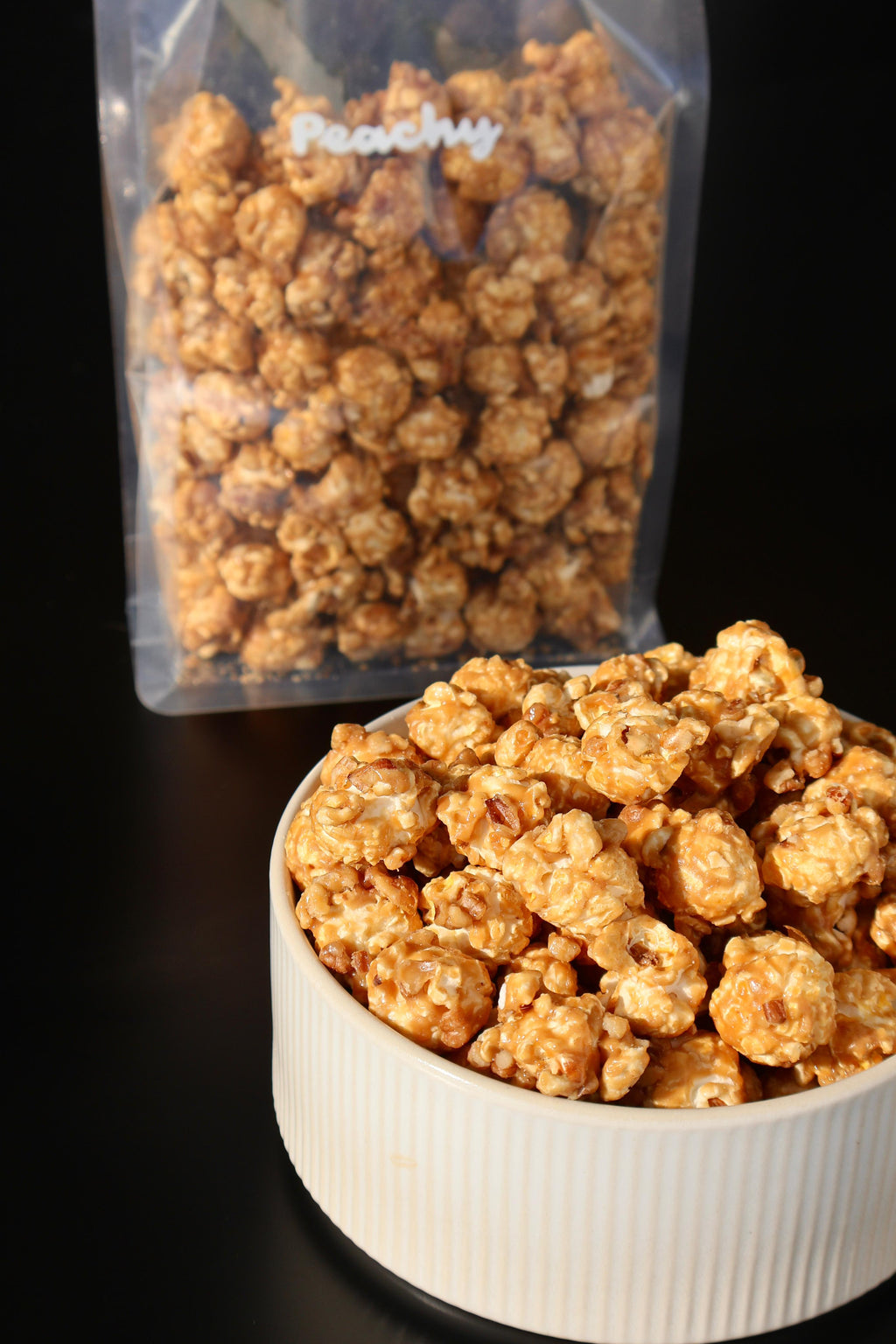 Palomita acaramelada con nuez pecana 250gr